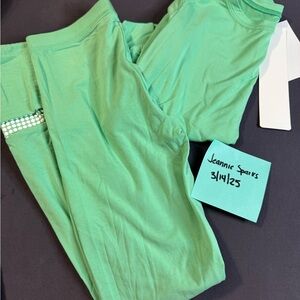 Kaleidoscope baby bamboo long sleeve pajama set green 5/6
